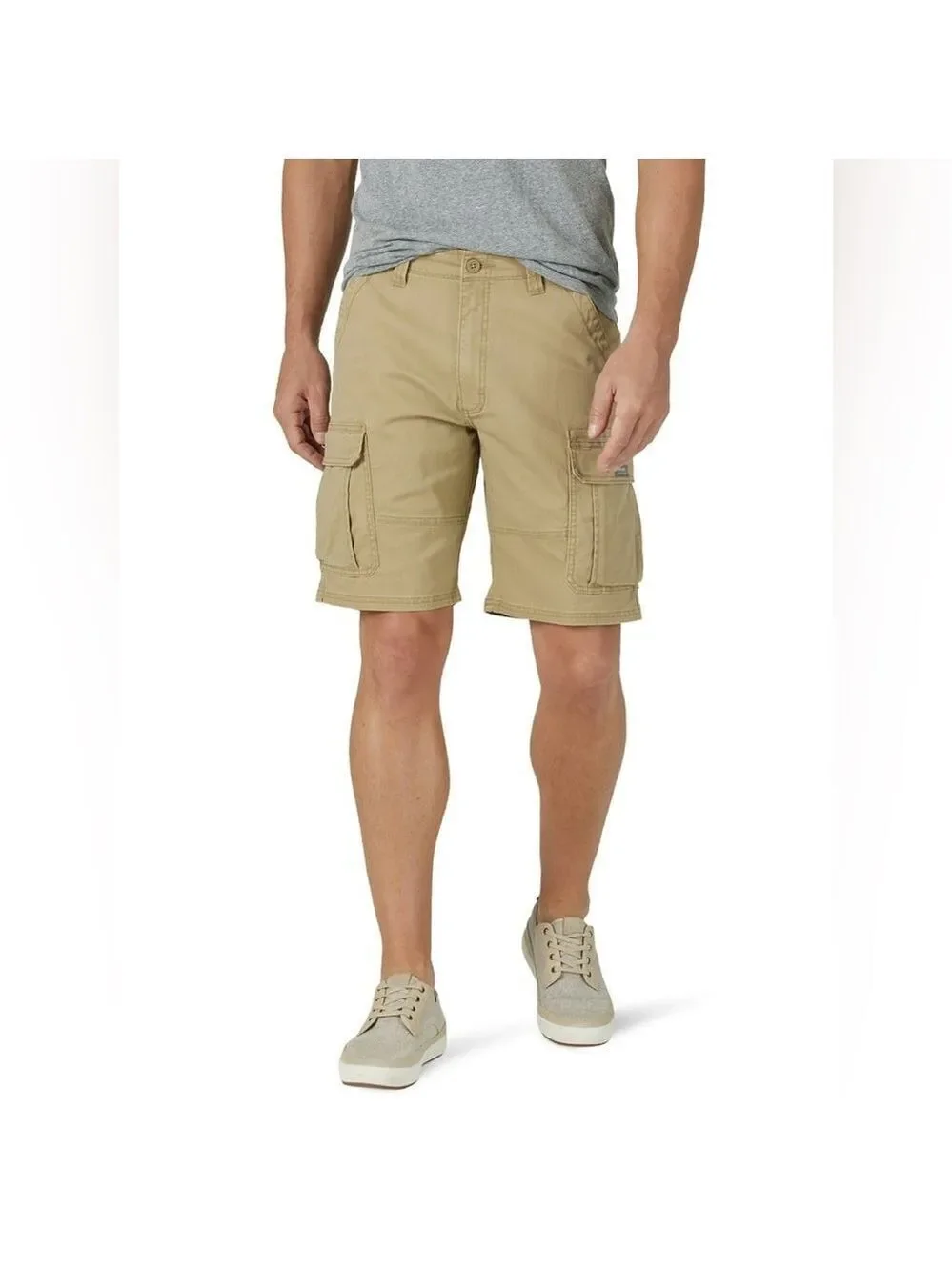Wrangler Men's Stretch Cargo Shorts in Khaki Sz 40